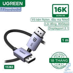 Cáp Displayport 2.1 dài 1m 16K60Hz Ugreen 15383
