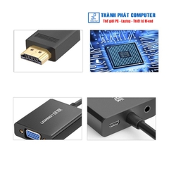 Cáp chuyển đổi HDMI to VGA có Audio Ugreen 40233