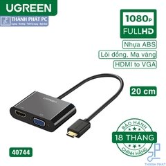 Cáp chuyển đổi HDMI to VGA/HDMI Ugreen 40744