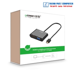 Cáp chuyển đổi HDMI to VGA/HDMI Ugreen 40744