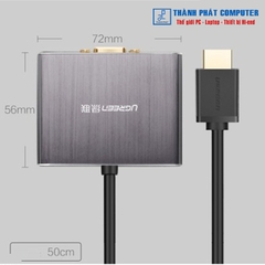 Cáp chuyển đổi HDMI to VGA + Audio SPDIF Ugreen 40282