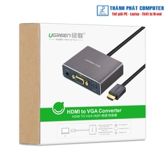 Cáp chuyển đổi HDMI to VGA + Audio SPDIF Ugreen 40282