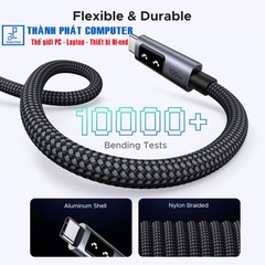 Cáp USB-C 100W có led báo dài 0,5m  Ugreen 45612