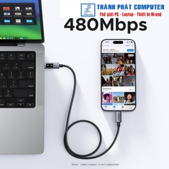 Cáp USB-C 100W có led báo dài 3m  Ugreen 35513