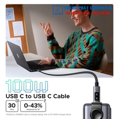 Cáp USB-C 100W có led báo dài 0,5m  Ugreen 45612