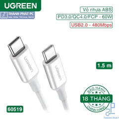 Cáp USB Type-C 2.0 dài 1.5m Ugreen 60519
