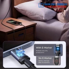Cáp Type-C bọc dù 240W dài 2m Ugreen 65908