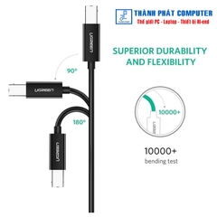 Cáp máy in USB 2.0 Type-C to Type-B dài 2m Ugreen 50446