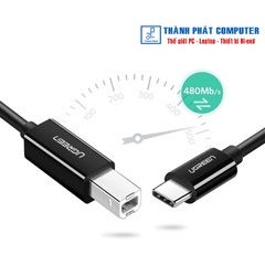 Cáp máy in USB 2.0 Type-C to Type-B dài 1m Ugreen 80811