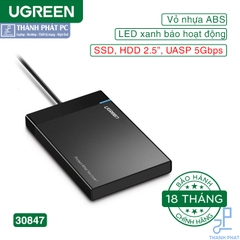 Box ổ cứng 2,5 inch USB 3.0 Ugreen 30847
