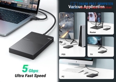 Box ổ cứng 2,5 inch Cáp liền USB 3.0 Ugreen 30719