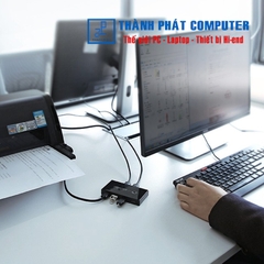 Bộ chia sẻ máy in USB 2.0 từ 4 thiết bị vào 2 máy tính Ugreen 30767
