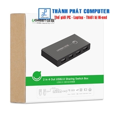 Bộ chia sẻ máy in USB 2.0 từ 4 thiết bị vào 2 máy tính Ugreen 30767