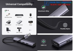 Hub chia USB 3.0 Type-A ra 4 cổng USB 3.0 vỏ nhôm Ugreen 20805