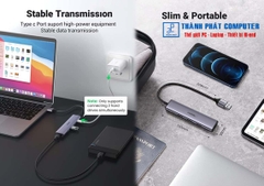 Hub chia USB 3.0 Type-A ra 4 cổng USB 3.0 vỏ nhôm Ugreen 20805