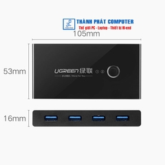 Bộ chia sẻ máy in USB 3.0 từ 4 thiết bị vào 2 máy tính Ugreen 30768