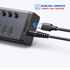 Bộ HUB chia 7 cổng USB 3.0 5Gbps vỏ nhôm, công tắc Ugreen 30778