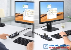 Bộ HUB chia 7 cổng USB 3.0 vỏ nhôm, công tắc Ugreen 90307