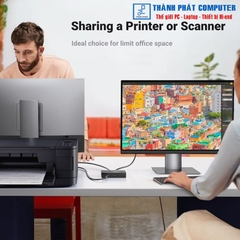 KVM Switch 2 vào 1 cổng USB 3.0 Ugreen 15149