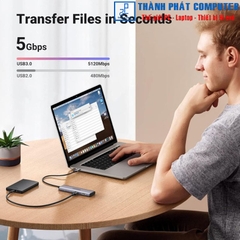 Hub Type-C ra 4 cổng USB-A & USB-C Ugreen 15395