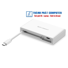 Bộ chia USB Type-C ra 4 cổng USB 3.0 Nguồn Type-C Ugreen 30278