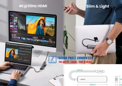 Hub Type C 5 in 1 USB3.0 & HDMI 4K Ugreen 20197