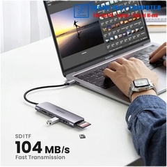 Hub Type-C 6 in 1 HDMI/USB/SD/TF Ugreen 20956A