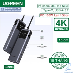 Hub Type-C Groovy Robot Uno 6 in 1 USB HDMI PD 100W Ugreen 35998