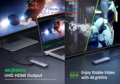 Hub Type-C 6 in 1 HDMI/ USB 3.0/ SD/TF Ugreen 60383