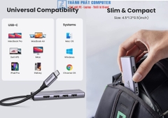 Hub Type-C 6 in 1 HDMI/ USB 3.0/ SD/TF Ugreen 60383