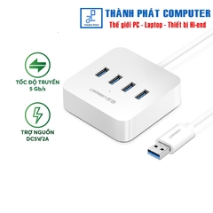Bộ chia USB 3.0 4 cổng hỗ trợ cấp nguồn Type-C dài 1m Ugreen 30202