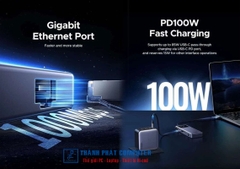 Hub Type-C Robogan 7 in 1 HDMI USB Lan 1Gbps PD Ugreen 45155