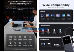 Hub Type-C Robogan 7 in 1 HDMI USB Lan 1Gbps PD Ugreen 45155