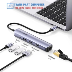 Hub Type-C 5 in 1 HDMI/ USB 3.0/ Lan Gigabit/ PD Ugreen 10919