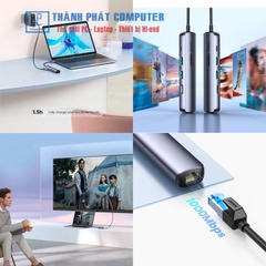 Hub Type-C 5 in 1 HDMI/ USB 3.0/ Lan Gigabit/ PD Ugreen 10919