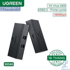 Bộ chuyển 2 máy tính vào 1 máy in cổng USB 2.0 Ugreen 30345