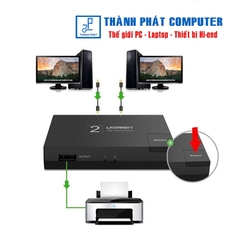 Bộ chuyển 2 máy tính vào 1 máy in cổng USB 2.0 Ugreen 30345