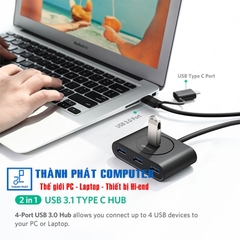 Bộ chia USB Type-C ra 4 cổng USB 3.0 dài 1m Ugreen 40850