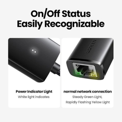 Cáp USB 2.0 to Lan 10/100Mbps vỏ hợp kim Ugreen 15632