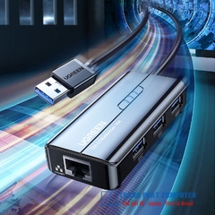 Hub USB 3.0 tich hợp cổng Mạng Gigabit 10/100 / 1000Mbps Ugreen 20265