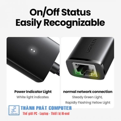 Cáp Type-C 3.1 to Lan 10/100Mbps vỏ nhôm bọc dù Ugreen 15633