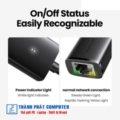 Cáp USB-A 3.0 to Lan Gigabit 10/100/1000Mbps Ugreen 15636