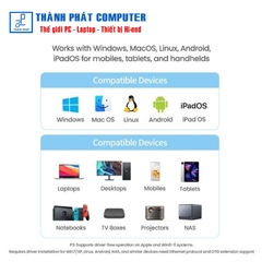 Cáp USB-A 3.0 to Lan Gigabit 10/100/1000Mbps Ugreen 15636