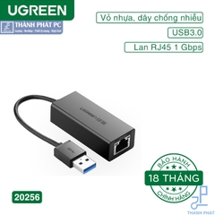 Cáp USB 3.0 to Lan 10/100/1000 Mbps Ugreen 20256