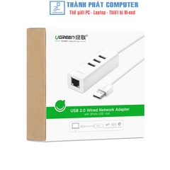 Hub USB 2.0 kèm cổng mạng Ethernet 10/100Mbps Ugreen 30297