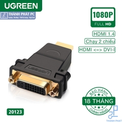 Đầu chuyển đổi HDMI sang DVI-I Ugreen 20123