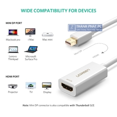 Cáp chuyển đổi Mini Displayport to HDMI 4K Ugreen 40361