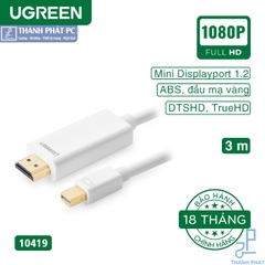 Cáp chuyển đổi mini DisplayPort to HDMI dài 3m Ugreen 10419