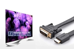 Cáp chuyển đổi HDMI to DVI (24+1) mỏng dẹt dài 12m Ugreen 30141