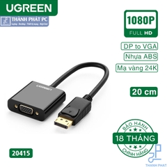 Cáp chuyển đổi Displayport to VGA Ugreen 20415